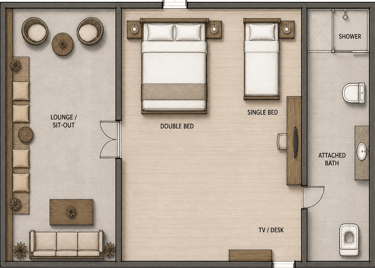 Room layout drawing